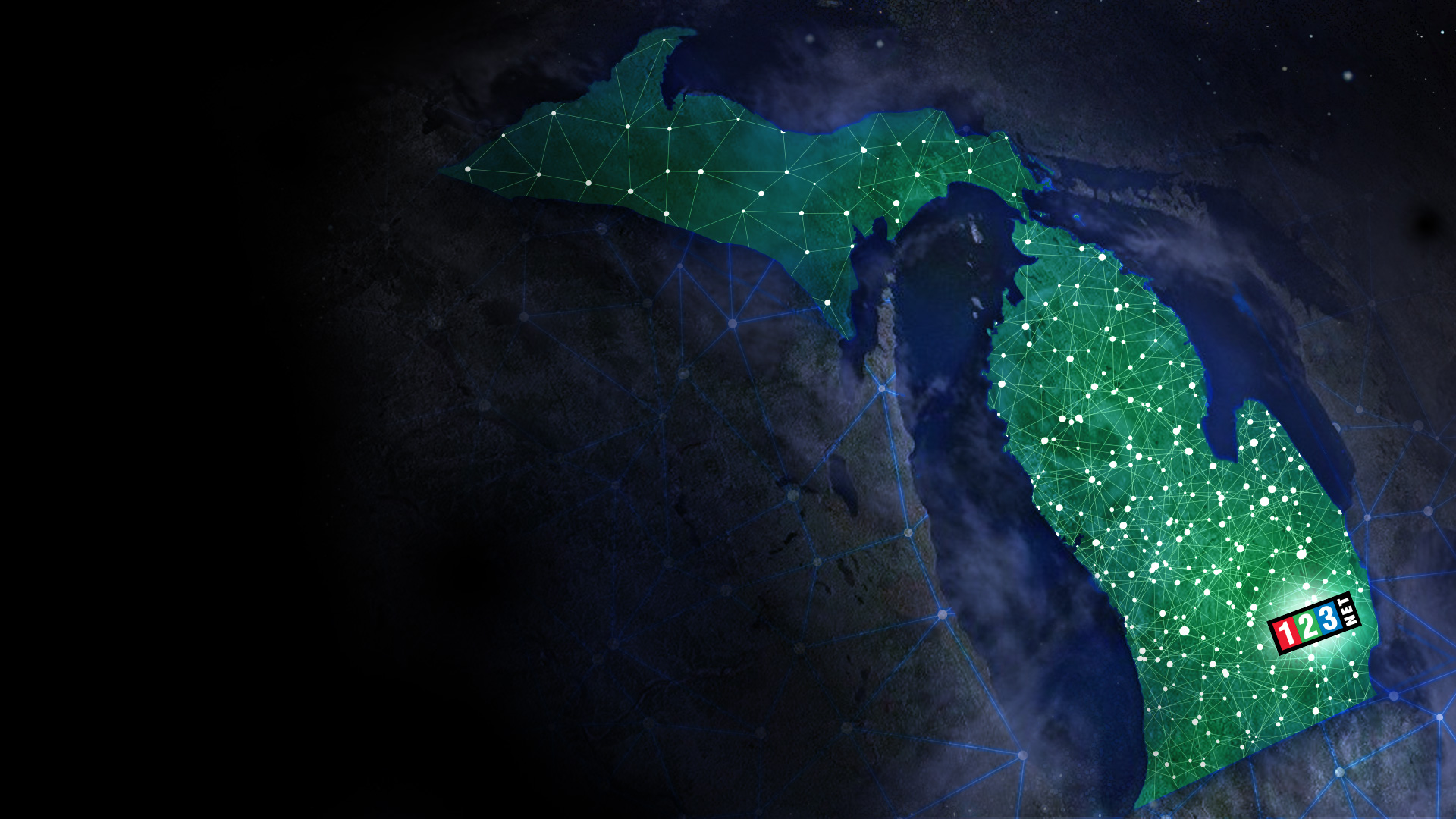 Picture of the state of Michigan