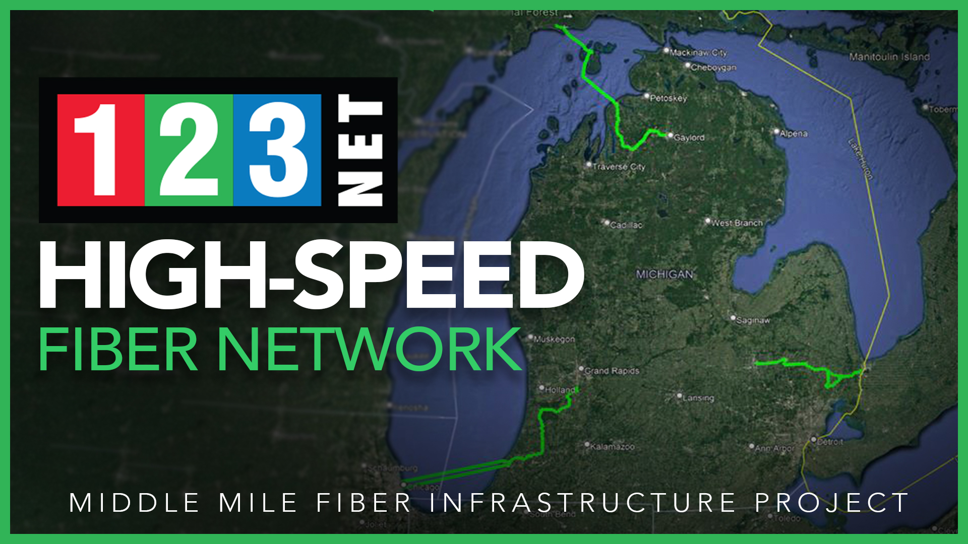 123NET Announces its Participation in $87.5 Million Project for Middle Mile Connectivity in Michigan