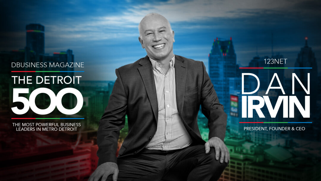 Dan Irvine CEO of 123NET and Detroit top500