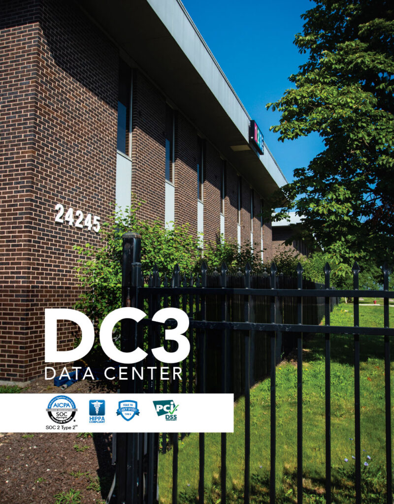 data center 3 located in the metro Detroit suburb of Southfield Michigan.