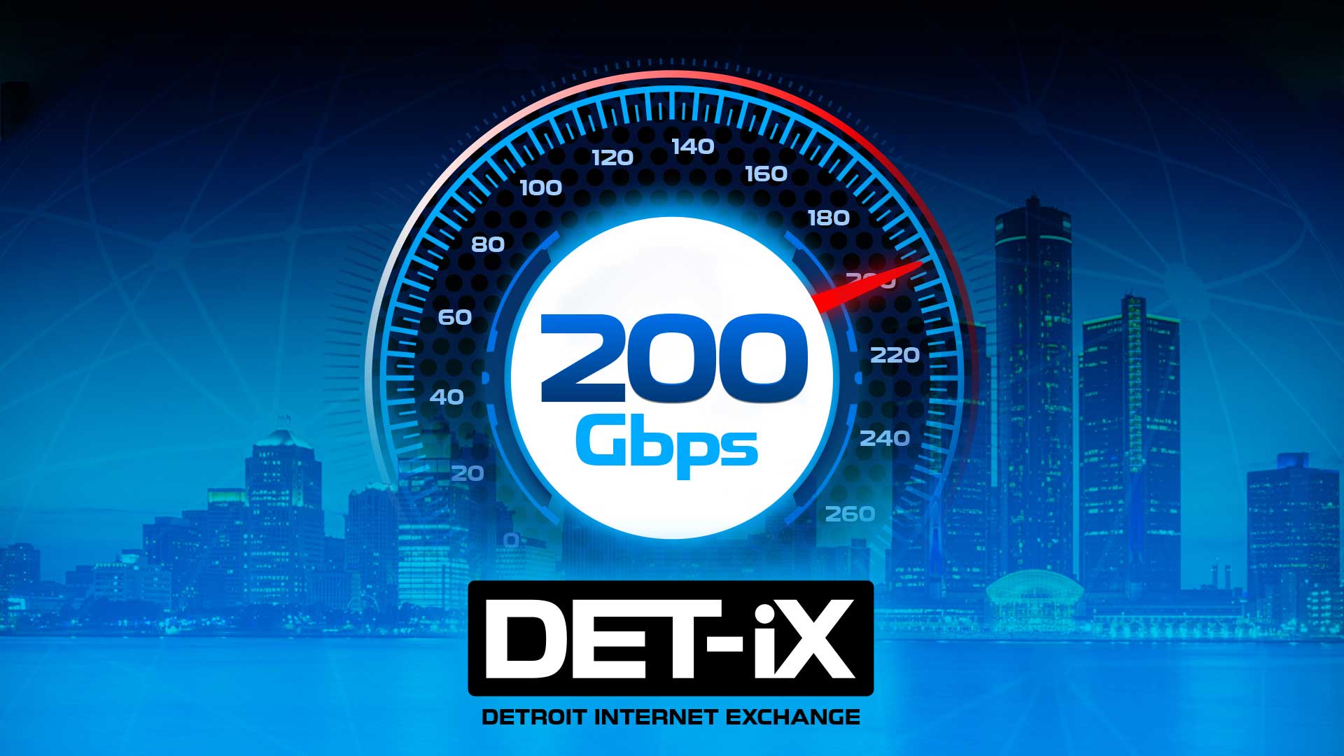 Detroit Internet Exchange reaches 200Gbps connectivity rate cover image