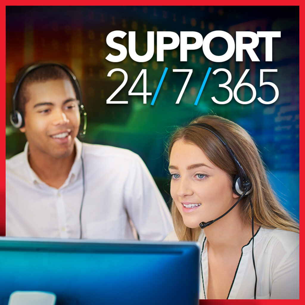 data center support service staffed 24x7x365